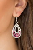 Snazzychicjewelryboutique Earrings Sparkling Stardom - Pink Rhinestone Earrings Paparazzi