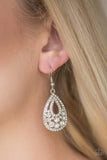 Snazzychicjewelryboutique Earrings Sparkling Stardom - White Rhinestone Earrings Paparazzi