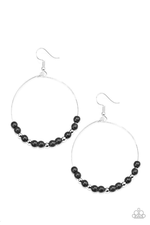 Snazzychicjewelryboutique Earrings Stone Spa - Black Earrings Paparazzi