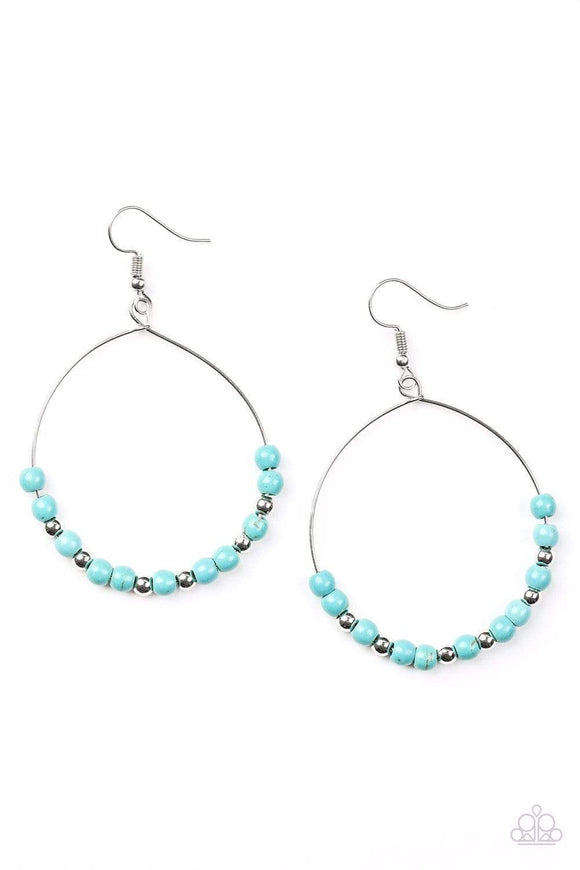 Snazzychicjewelryboutique Earrings Stone Spa - Blue Earrings Paparazzi