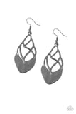 Snazzychicjewelryboutique Earrings Super Swanky - Black Gunmetal Earrings Paparazzi