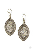 Snazzychicjewelryboutique Earrings Tribal Tribute - Brass Earrings Paparazzi