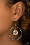 Snazzychicjewelryboutique Earrings Tundra Trip - Brass Earrings Paparazzi