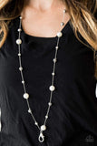 Snazzychicjewelryboutique Lanyard Eloquently Eloquent - White Pearl Lanyard Paparazzi