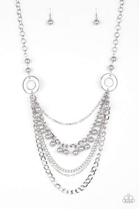 Snazzychicjewelryboutique Necklace BELLES and Whistles - Silver Necklace Paparazzi