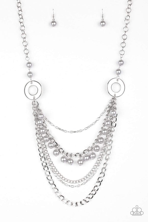 Snazzychicjewelryboutique Necklace BELLES and Whistles - Silver Necklace Paparazzi