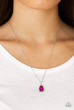 Snazzychicjewelryboutique Necklace Classy Classicist - Pink Gem Necklace Paparazzi