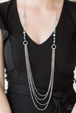 Snazzychicjewelryboutique Necklace Contemporary Cadence - Blue Necklace Paparazzi