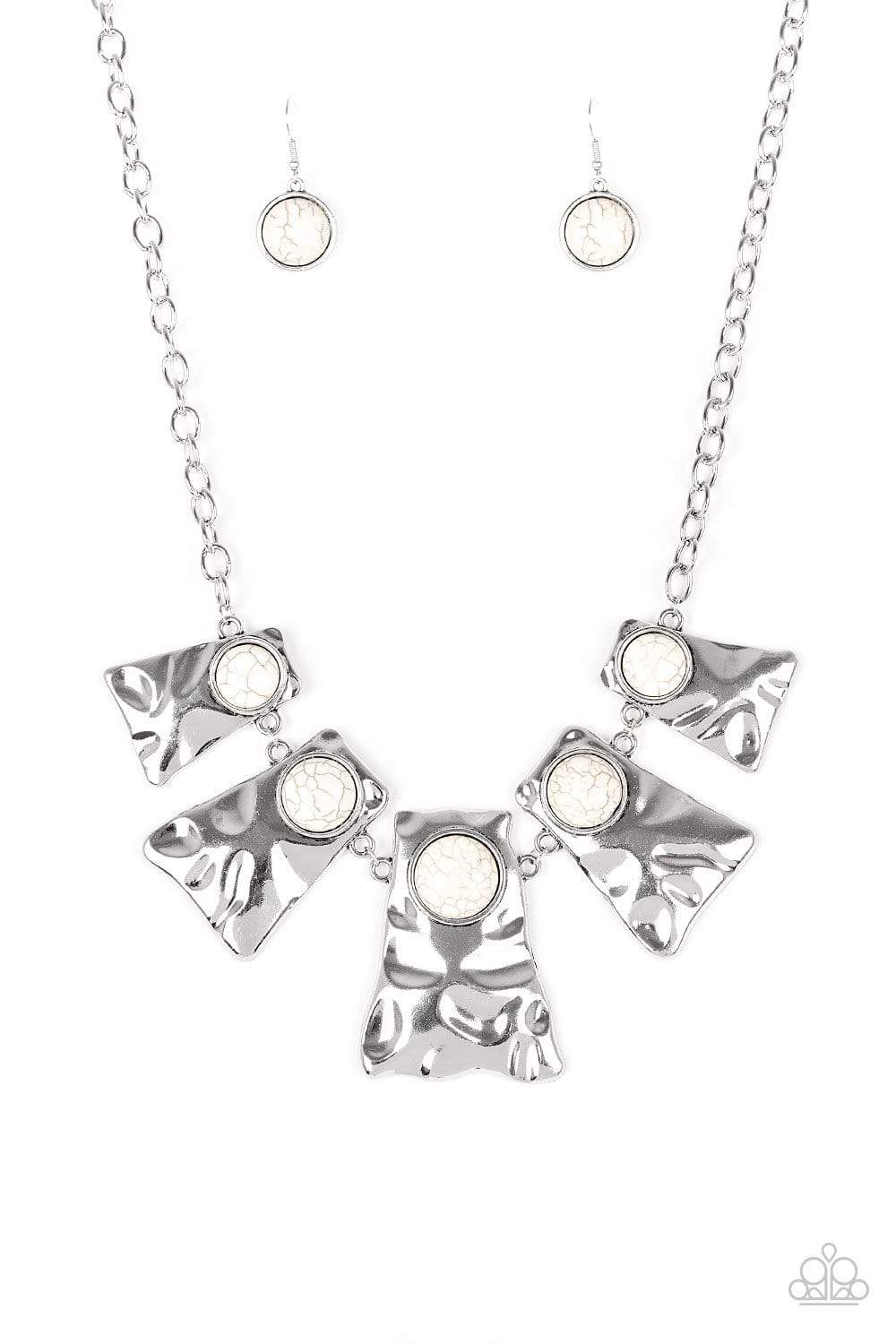 Paparazzi HEIRESS of Them All - White Necklace – A Finishing Touch Jewelry