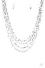 Snazzychicjewelryboutique Necklace Extravagant Elegance - Silver Necklace Paparazzi