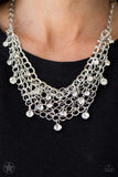 Snazzychicjewelryboutique Necklace Fishing for Compliments - Silver Blockbuster Necklace Paparazzi