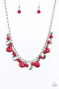 Snazzychicjewelryboutique Necklace Flirtatiously Florida - Red Necklace Paparazzi