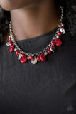 Snazzychicjewelryboutique Necklace Flirtatiously Florida - Red Necklace Paparazzi