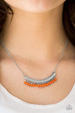 Snazzychicjewelryboutique Necklace Fringe Fever - Orange Necklace Paparazzi