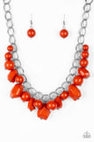 Snazzychicjewelryboutique Necklace Gorgeously Globetrotter - Orange Necklace Paparazzi