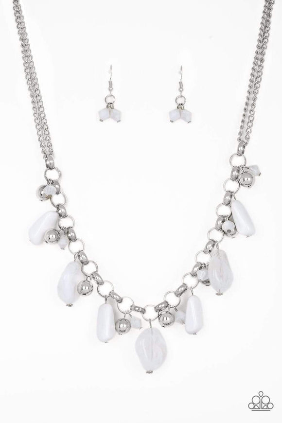 Snazzychicjewelryboutique Necklace Grand Canyon Grotto - White Necklace Paparazzi