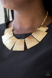 Snazzychicjewelryboutique Necklace Here Comes The Huntress - Gold Necklace Paparazzi