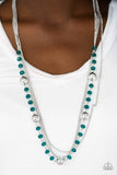 Snazzychicjewelryboutique Necklace High Standards - Blue Necklace Paparazzi