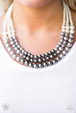 Snazzychicjewelryboutique Necklace Lady In Waiting - Pearl Blockbuster Necklace Paparazzi