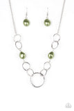 Snazzychicjewelryboutique Necklace Lead Role - Green Pearl Necklace Paparazzi