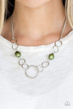 Snazzychicjewelryboutique Necklace Lead Role - Green Pearl Necklace Paparazzi