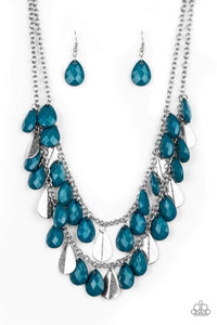 Snazzychicjewelryboutique Necklace Life of the FIESTA - Blue Necklace Paparazzi