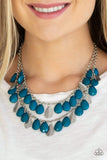 Snazzychicjewelryboutique Necklace Life of the FIESTA - Blue Necklace Paparazzi