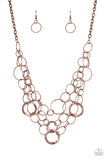 Snazzychicjewelryboutique Necklace Main Street Mechanics - Copper Necklace Paparazzi