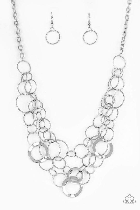 Snazzychicjewelryboutique Necklace Main Street Mechanics - Silver Necklace Paparazzi