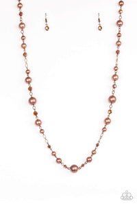 Snazzychicjewelryboutique Necklace Modernly Majestic - Copper Necklace Paparazzi