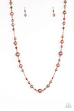 Snazzychicjewelryboutique Necklace Modernly Majestic - Copper Necklace Paparazzi