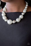 Snazzychicjewelryboutique Necklace New York Nightlife - White Pearl Necklace Paparazzi