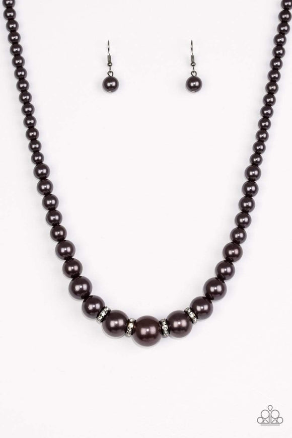 Snazzychicjewelryboutique Necklace Party Pearls - Black Necklace Paparazzi