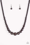 Snazzychicjewelryboutique Necklace Party Pearls - Black Necklace Paparazzi