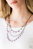 Snazzychicjewelryboutique Necklace Pebble Beach Beauty - Purple Necklace Paparazzi