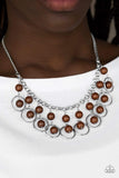 Snazzychicjewelryboutique Necklace Really Rococo - Brown Necklace Paparazzi