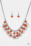 Snazzychicjewelryboutique Necklace Really Rococo - Orange Necklace Paparazzi