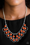 Snazzychicjewelryboutique Necklace Really Rococo - Orange Necklace Paparazzi