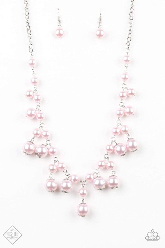 Snazzychicjewelryboutique Necklace Soon To Be Mrs. - Pink Pearl Necklace Paparazzi