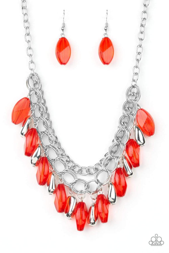 Snazzychicjewelryboutique Necklace Spring Daydream - Red Necklace Paparazzi