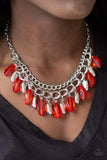 Snazzychicjewelryboutique Necklace Spring Daydream - Red Necklace Paparazzi