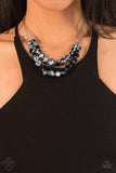 Snazzychicjewelryboutique Necklace Strikingly Spellbinding - Black gem Necklace Paparazzi