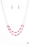 Snazzychicjewelryboutique Necklace Summer Girl - Pink Necklace Paparazzi