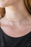 Snazzychicjewelryboutique Necklace Take a Risk - Silver Choker Necklace Paparazzi