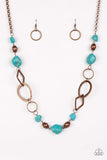 Snazzychicjewelryboutique Necklace Thats TERRA-ific! - Blue Turquoise Necklace Paparazzi