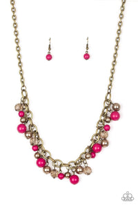 Snazzychicjewelryboutique Necklace The GRIT Crowd - Pink Necklace Paparazzi