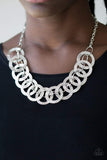 Snazzychicjewelryboutique Necklace The Main Contender - Silver Necklace Paparazzi