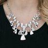 Snazzychicjewelryboutique Necklace The Sands of Time - Silver Blockbuster Necklace Paparazzi