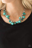 Snazzychicjewelryboutique Necklace The Upstater - Green Pearl Necklace Paparazzi