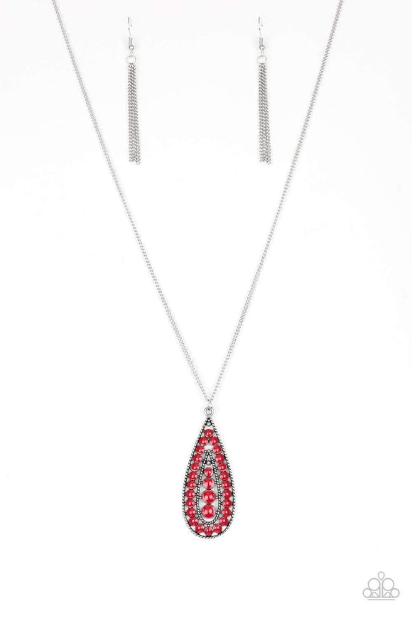 Snazzychicjewelryboutique Necklace Tiki Tease - Red Necklace Paparazzi